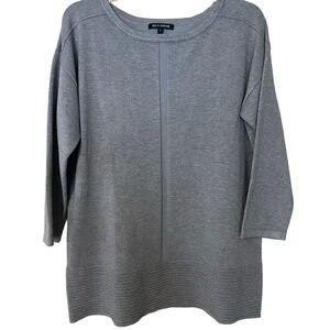 Tint & Shadow Gray 3/4 Sleeve Tunic